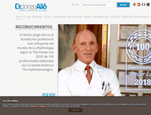 Tablet Screenshot of doctorjorgealio.com